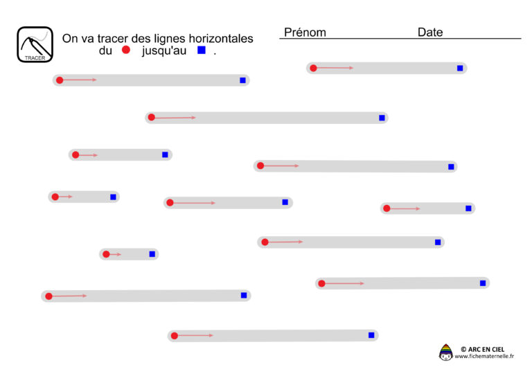 Tracé Lignes Horizontales ARC EN CIEL