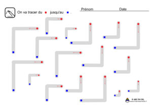 Fiche maternelle - Tracé Coins 4