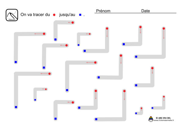 Fiche maternelle - Tracé Coins 4