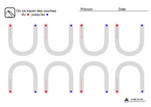 Fiche maternelle : Tracé Courbes en U