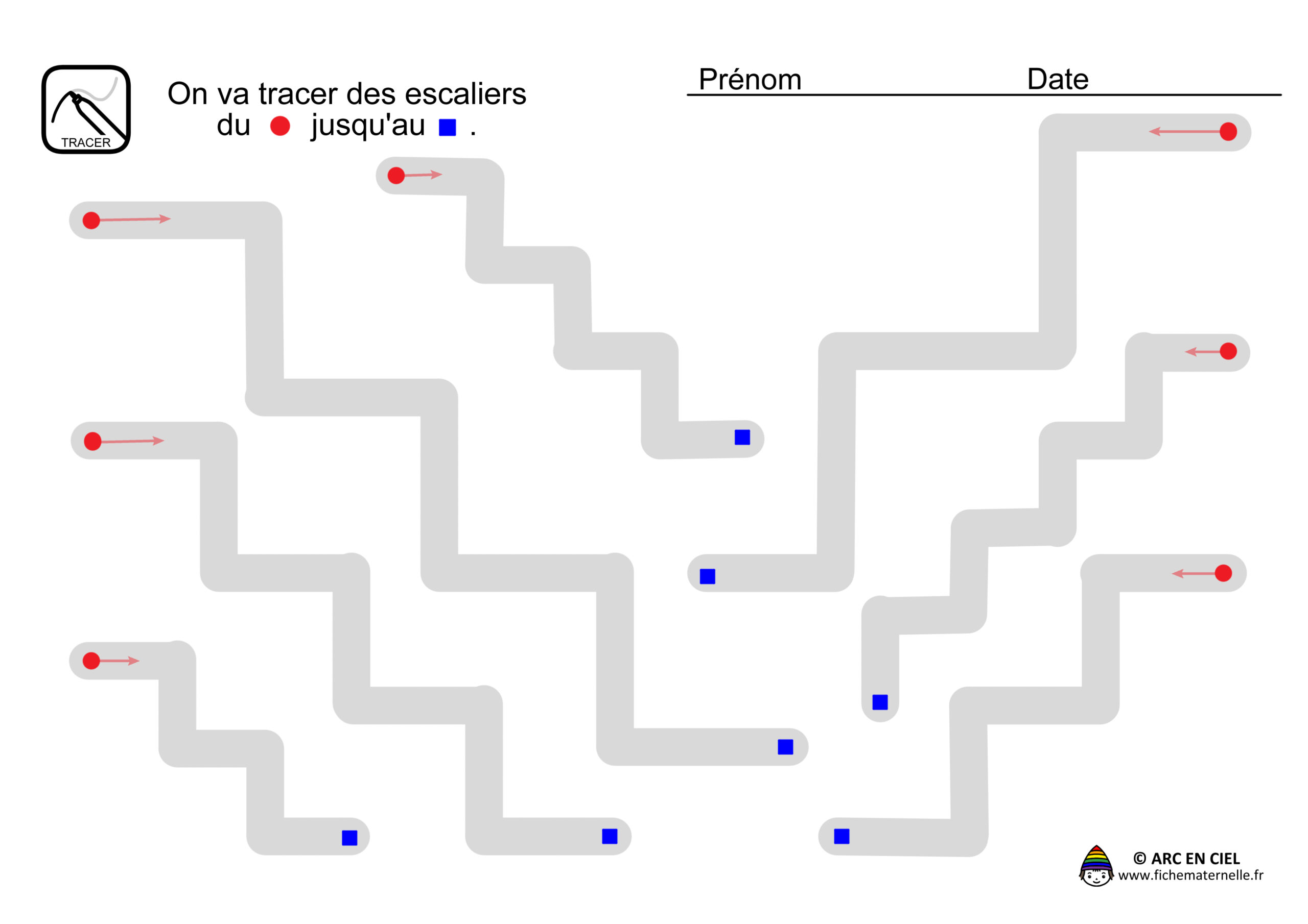 Tracé Escaliers