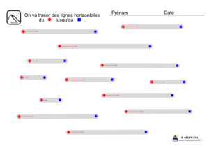 Fiche maternelle - Tracé Lignes Horizontales