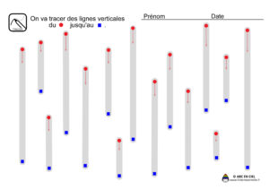 Fiche maternelle - Tracé Lignes Verticales