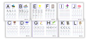 Thumbnail ecriture lettres de l'alphabet majuscule