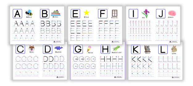 Thumbnail ecriture lettres de l'alphabet majuscule