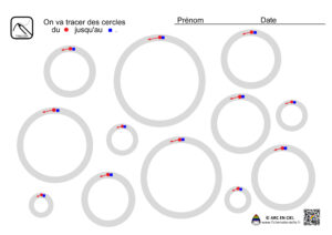 fiche maternelle : Tracé des cercles