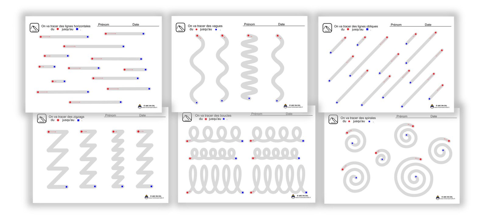 Trac Lignes Horizontales ARC EN CIEL Trac Lignes Horizontales ARC EN CIEL