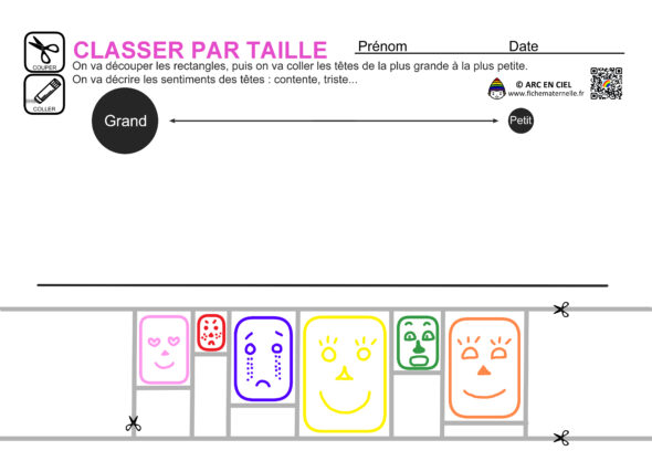 Classer par taille - du plus grand au plus petit