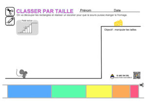 Classer par taille - du plus petit au plus grand