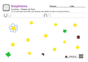 Fiche maternelle : Graphisme - Courbes