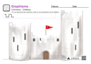 Graphisme Créneaux fiche maternelle