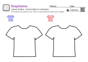 Fiche Graphisme-Lignes horizontales et lignes verticales