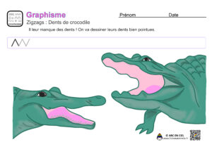 Graphisme-Zigzags fiche maternelle